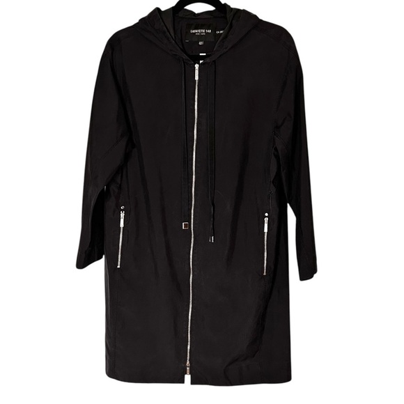 Lafayette 148 Women's Navy Blue Silk Anorak Jacket- Size XS - Picture 1 of 10